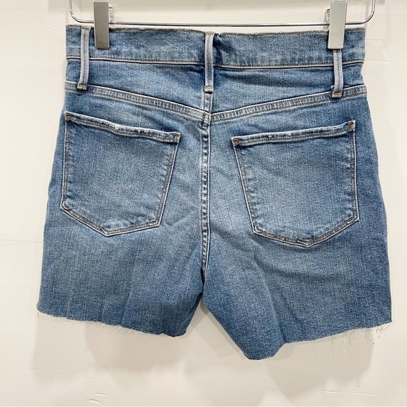 Frame Le Tour Raw Hem Denim Shorts in Bixby Size 25 - Picture 3 of 11